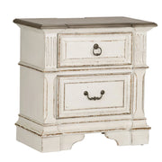 Abbey Park Uph Sleigh Bed, Dresser & Mirror, Night Stand image