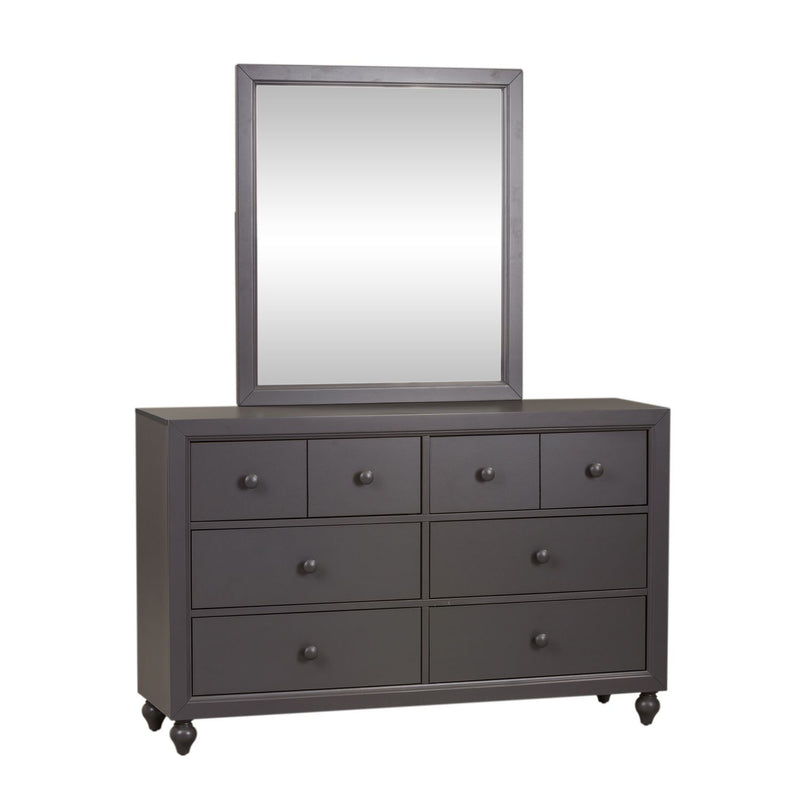 Cottage View Twin Panel Bed, Dresser & Mirror