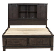 Thornwood Hills Bookcase Bed, Dresser & Mirror, Chest image