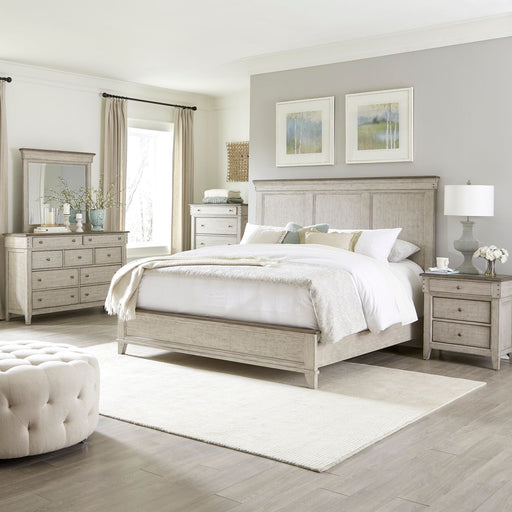 Ivy Hollow King Panel Bed, Dresser & Mirror, Chest, Night Stand image