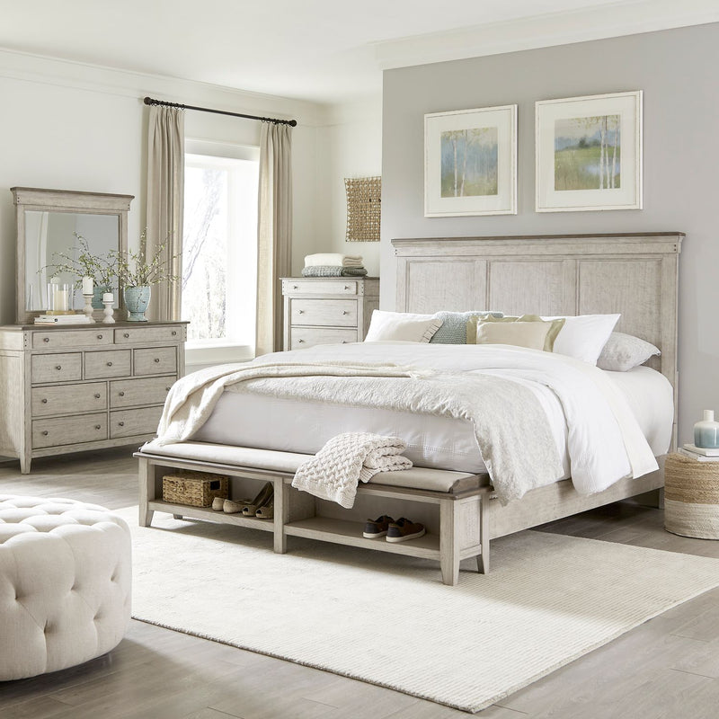 Ivy Hollow King Storage Bed, Dresser & Mirror, Chest image