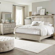 Ivy Hollow Queen Mantle Bed, Dresser & Mirror, Chest image