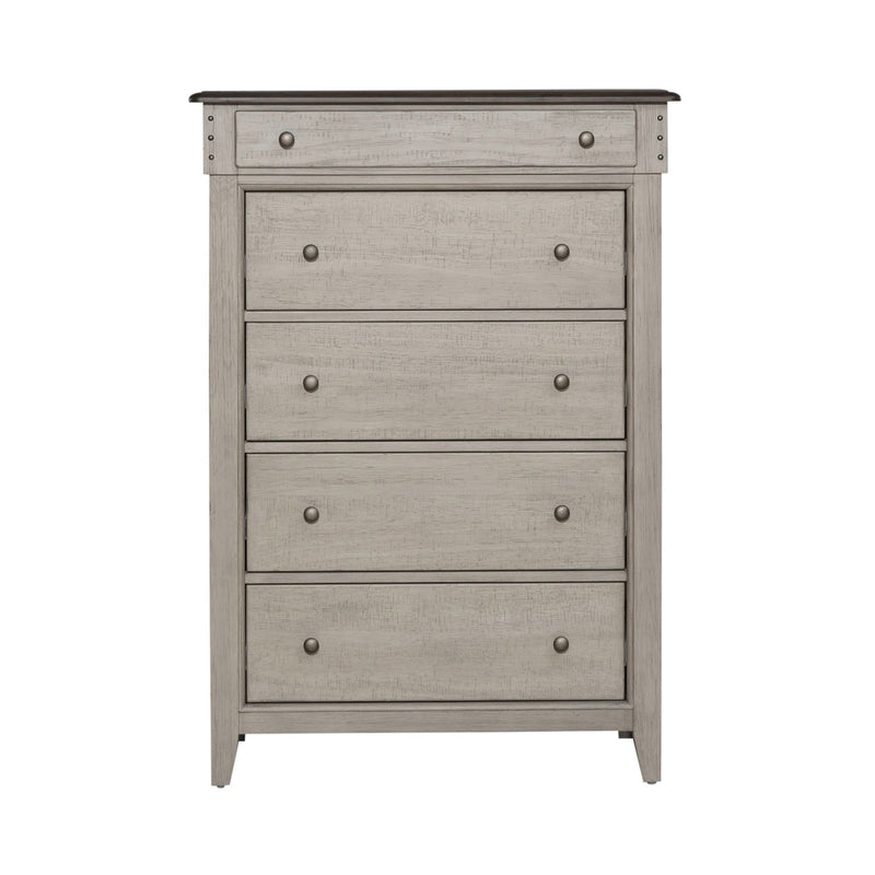 Ivy Hollow 5 Drawer Chest in Weathered Linen