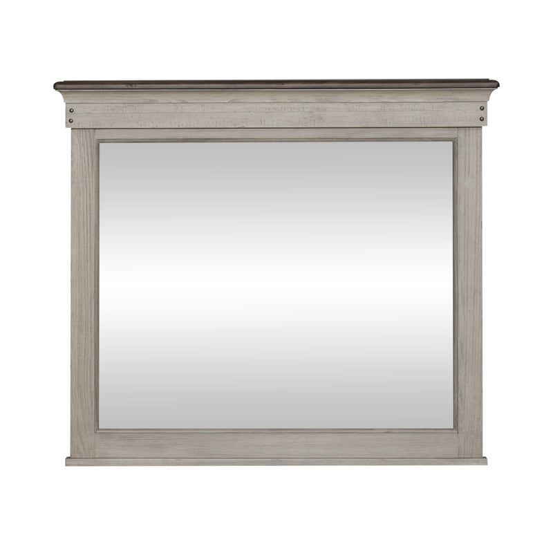 Ivy Hollow Landscape Mirror in Weathered Linen image
