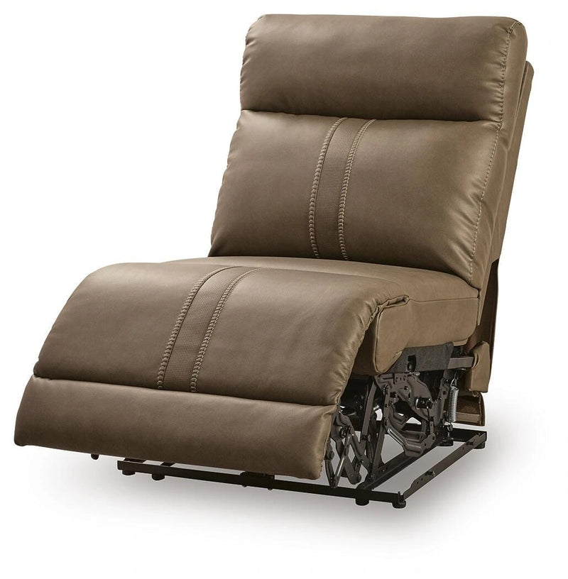 Max-Media Power Reclining Sectional with Audio Consoles