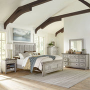 Heartland King Opt Panel Bed, Dresser & Mirror, Chest, Night Stand image