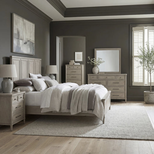 Rochelle Park California Panel Bed, Dresser & Mirror, Chest, Night Stand image