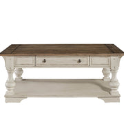 Morgan Creek Cocktail Table in Antique White image