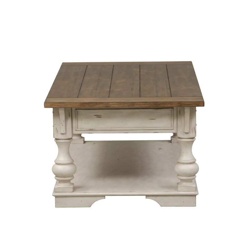 Morgan Creek Cocktail Table in Antique White image