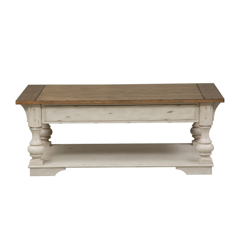 Morgan Creek Cocktail Table in Antique White image