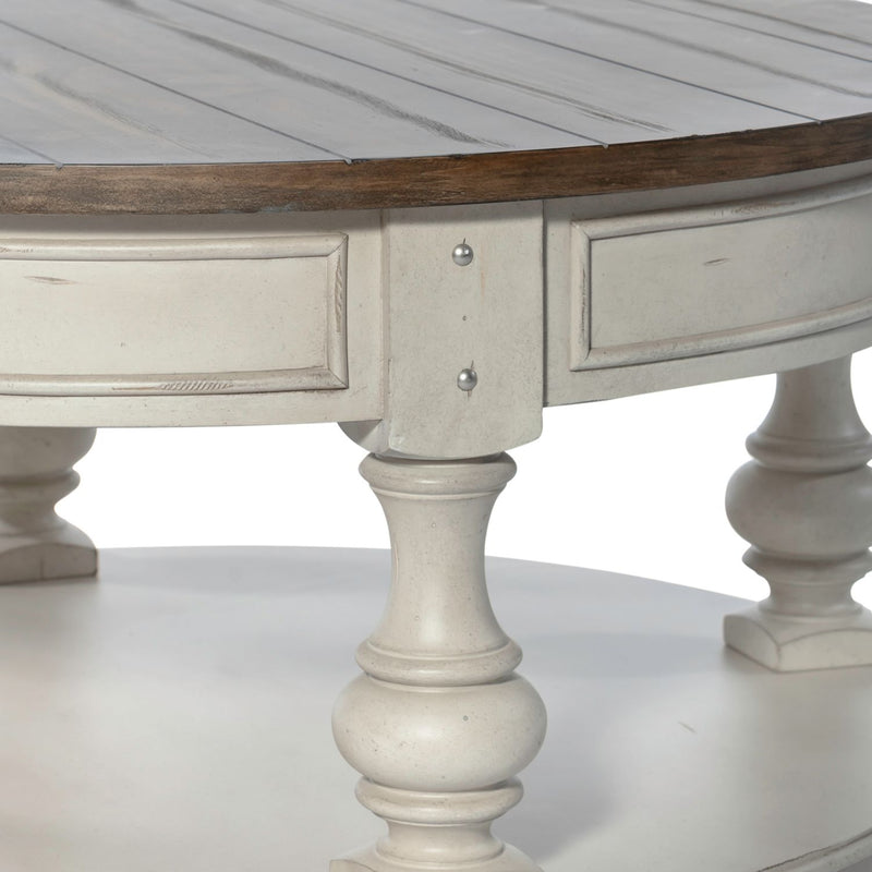 Morgan Creek Cocktail Table in Antique White image