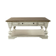 Morgan Creek Cocktail Table in Antique White image
