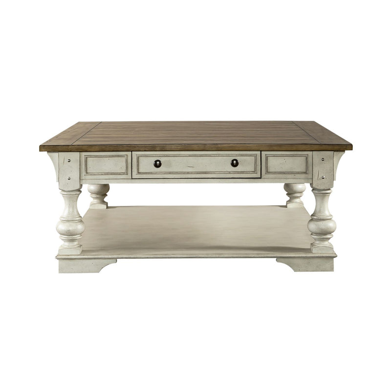 Morgan Creek Cocktail Table in Antique White image