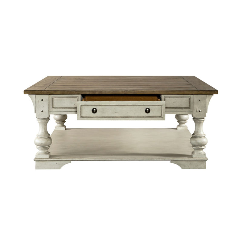 Morgan Creek Cocktail Table in Antique White image