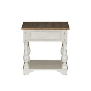 Morgan Creek End Table in Antique White image