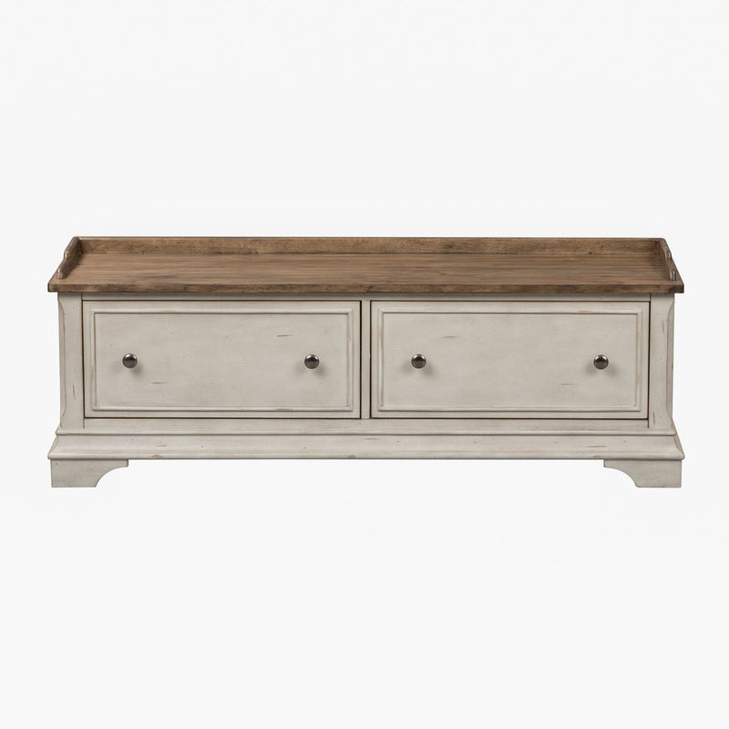 Morgan Creek Storage Hall Bench in Antique White image
