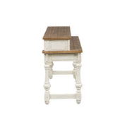 Morgan Creek Console Bar Table in Antique White image