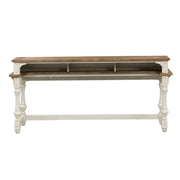 Morgan Creek Console Bar Table in Antique White image