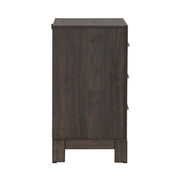 Modern Edge Nightstand w/ Charging Station in Caffe image