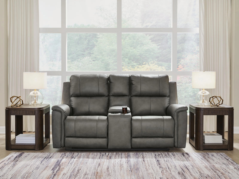 Beryton Power Reclining Loveseat with Console