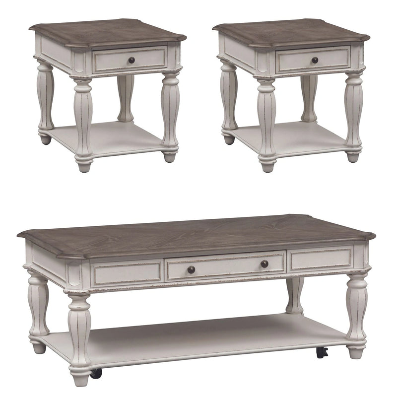Magnolia Manor 3 Piece Set (1-Cocktail 2-End Tables) image