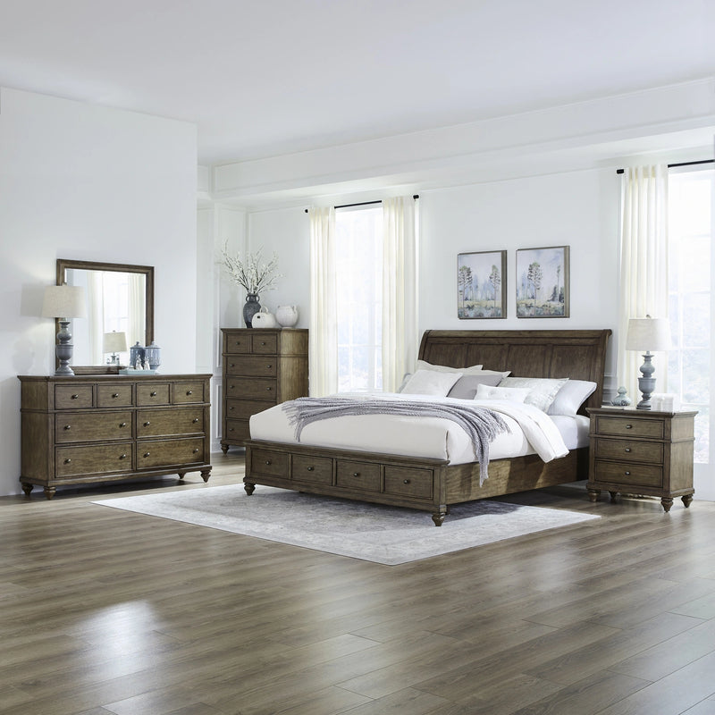 Twin Lakes King Storage Bed, Dresser & Mirror, Chest, Night Stand image