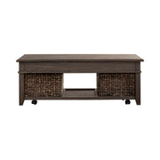 Mill Creek Lift Top Cocktail Table in Peppercorn image