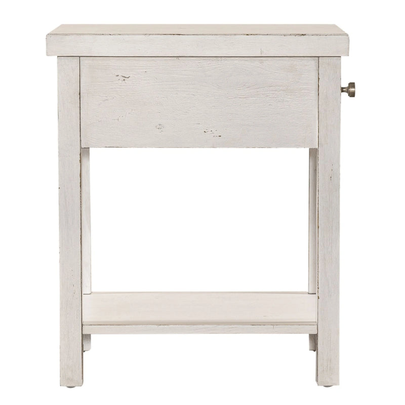 Modern Farmhouse Drawer Chair Side Table image