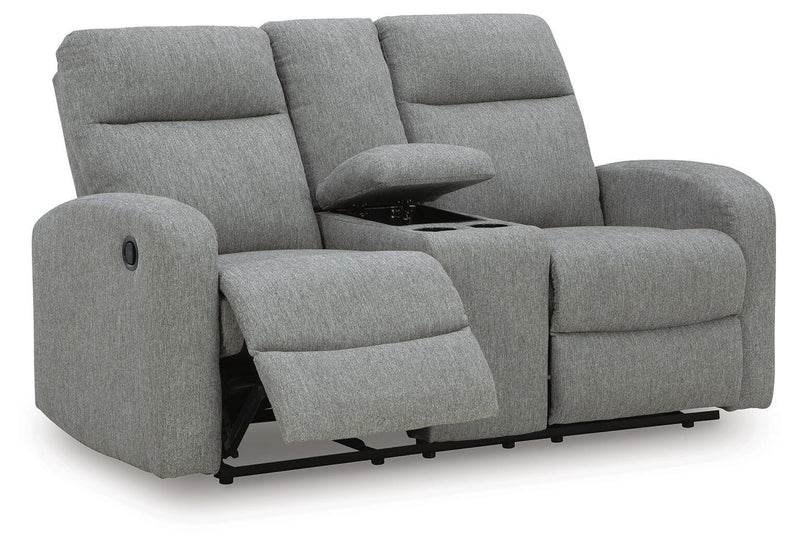 Moreau Place Reclining Loveseat with Console