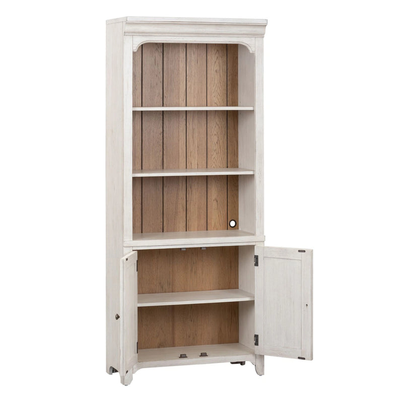 Farmhouse Reimagined Bookcase in Antique White image