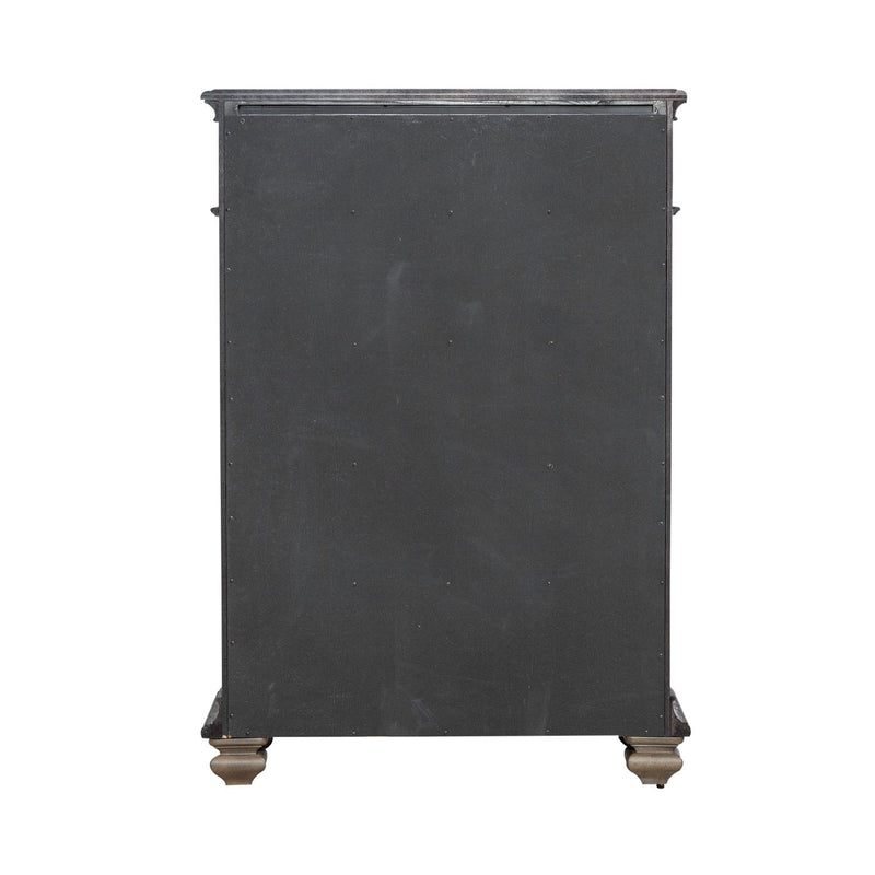 Carlisle Court 5 Drawer Chest in Chestnut with Dusty Wax image