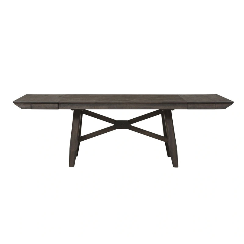 Double Bridge Optional 6 Piece Trestle Table Set image
