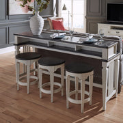Allyson Park Console Stool in Wirebrushed White image