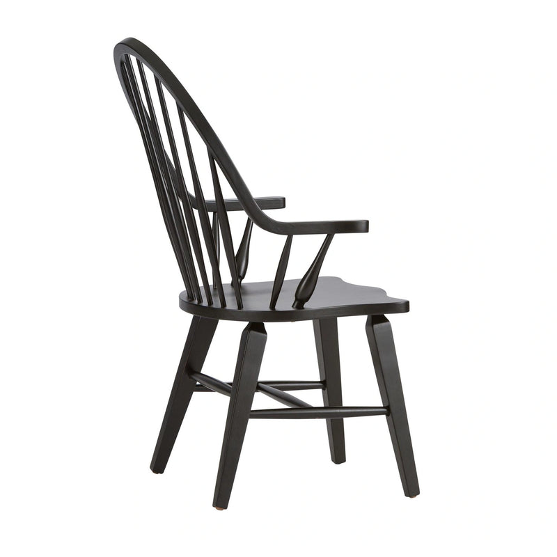 Hearthstone Ridge Windsor Back Arm Chair - Black image