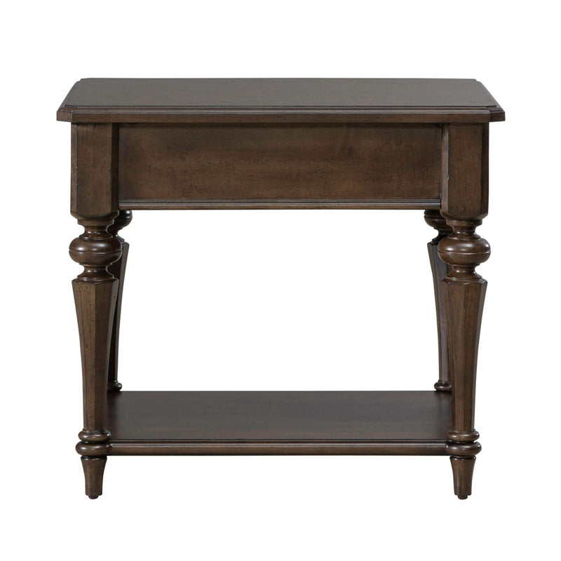 Arden Road Drawer End Table in Satin Cherry image