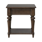 Arden Road Drawer End Table in Satin Cherry image