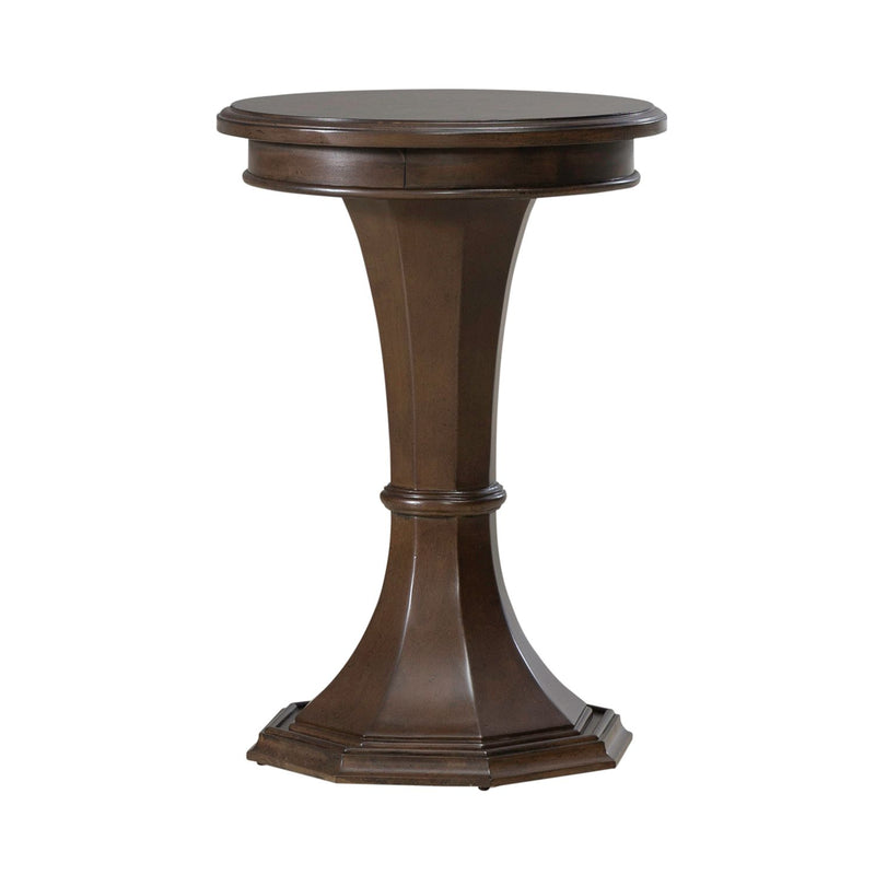 Arden Road Round Chairside Table in Satin Cherry image