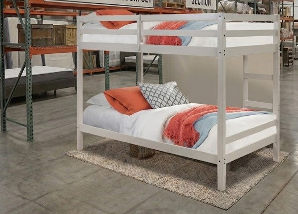 Gray Twin/Twin Wood Bunk Bed