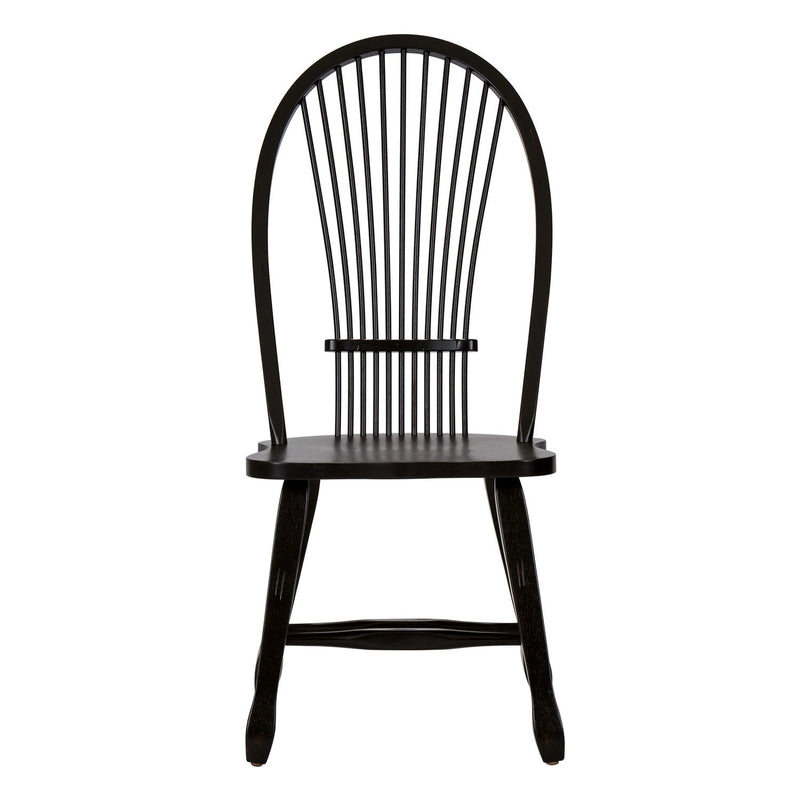 Treasures Sheaf Back Side Chair - Black image