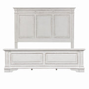 Abbey Park King California Panel Bed, Dresser & Mirror, Chest image