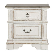 Abbey Park King California Panel Bed, Dresser & Mirror, Chest, Night Stand image