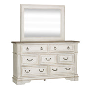 Abbey Park Uph Sleigh Bed, Dresser & Mirror, Chest image