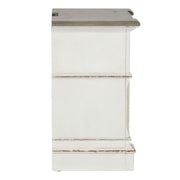 Abbey Park Drawer Nightstand in Antique White image