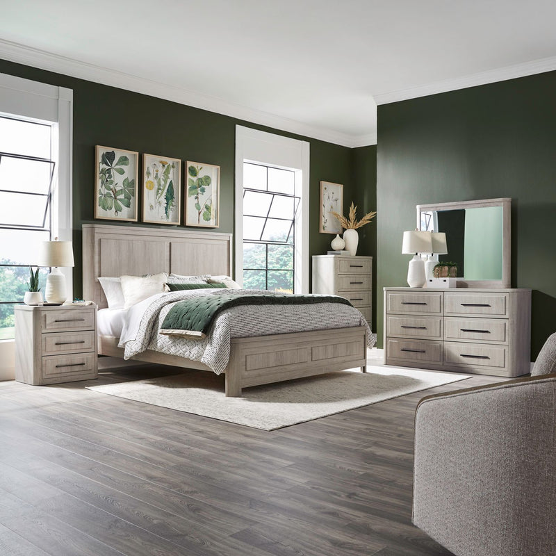 Modern Play King Panel Bed, Dresser & Mirror, Chest, Night Stand image