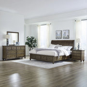 Twin Lakes King Storage Bed, Dresser & Mirror, Night Stand image