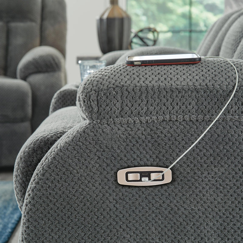 Greely Bend Power Reclining Loveseat with Console