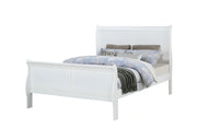 Crown Mark Louis Philip Full Sleigh Bed in White image