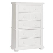 Summer House 5 Drawer Chest in Oyster White image