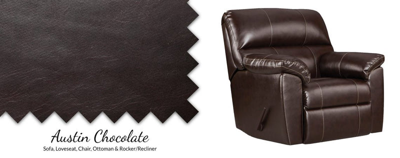 Austin Chocolate Rocker Recliner
