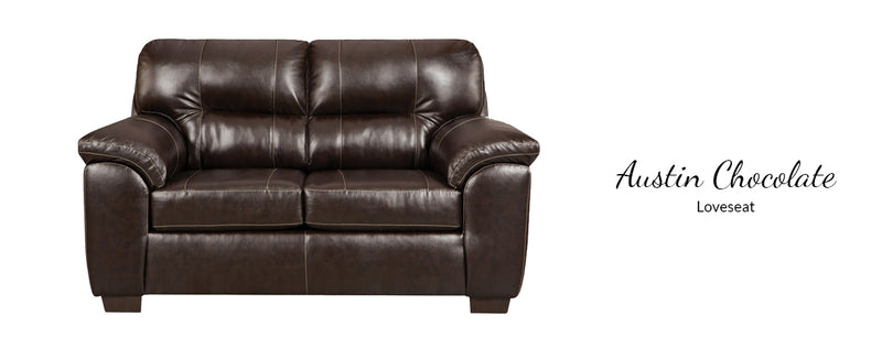 Austin Chocolate Loveseat
